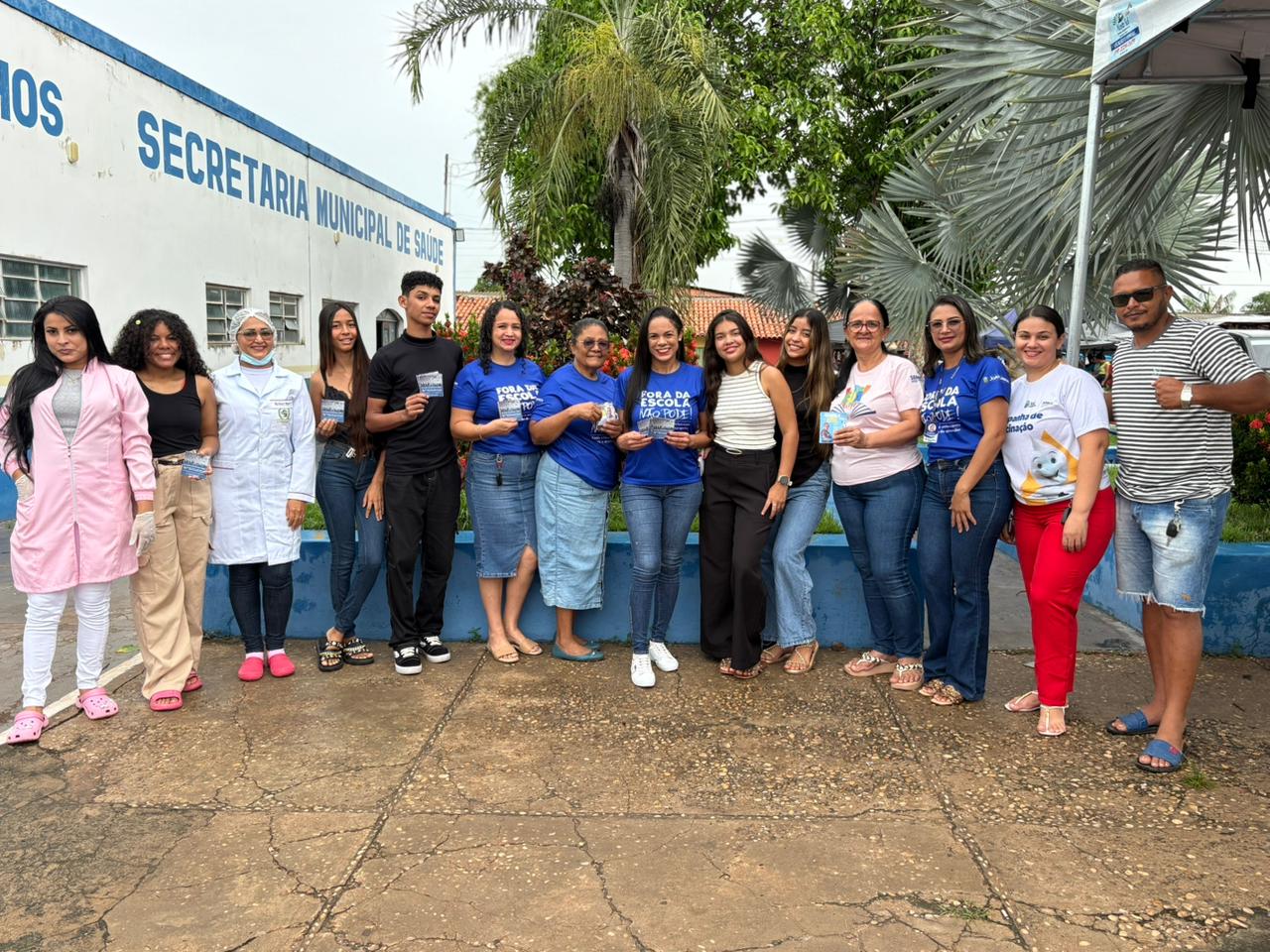 João Lisboa/MA: equipe da BAE realiza panfletagem na feira popular